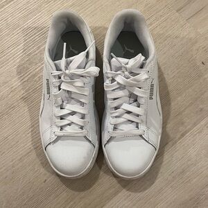 Puma White Classic Low-Top Sneakers